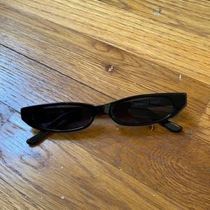 Roberi & fraud black thin y2k sunglasses
